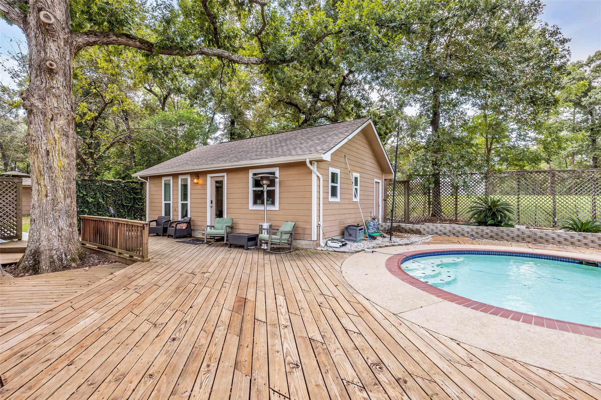 Pool house for your guests