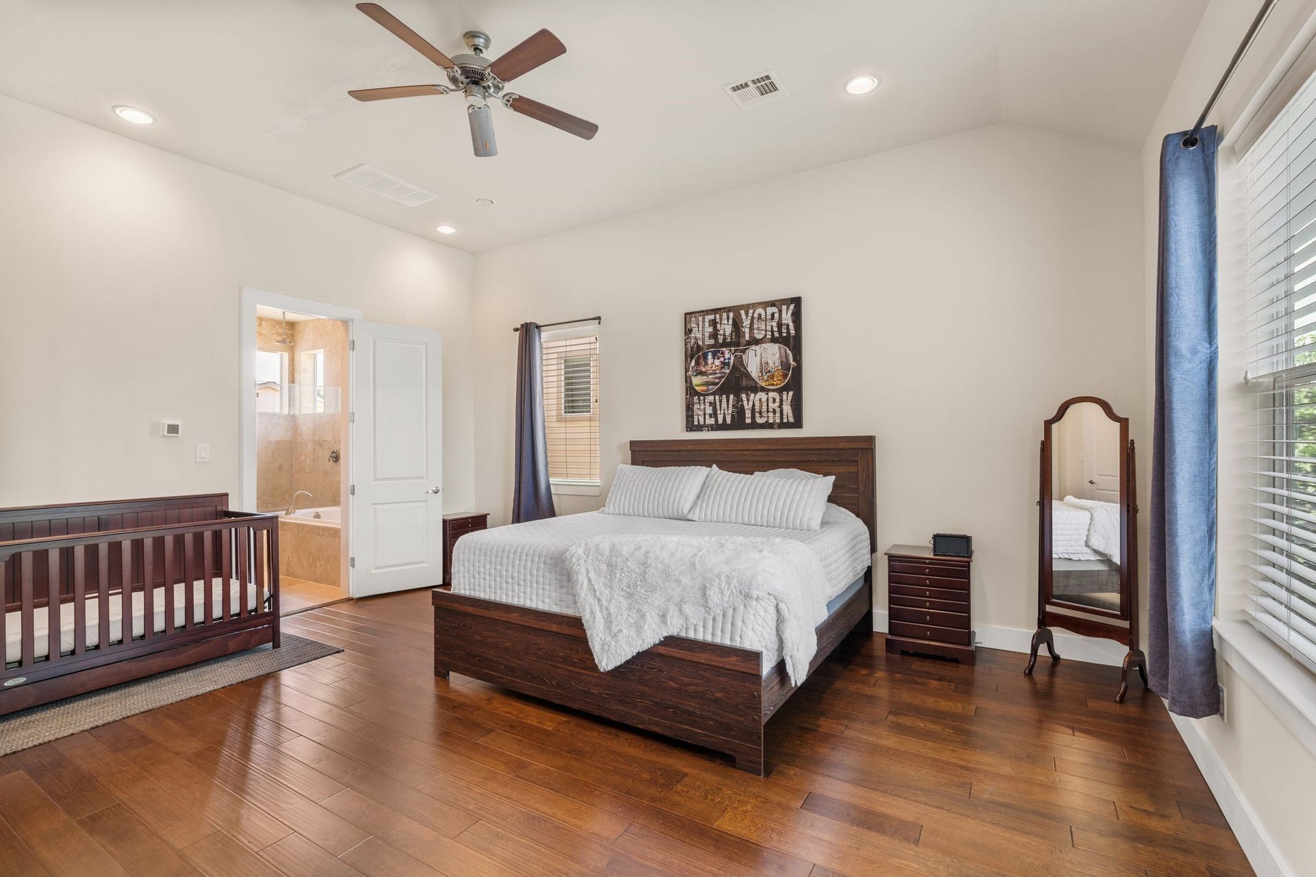 The entire third floor is a dedicated retreat for the primary suite, offering a level of scale and privacy that feels like a true sanctuary.