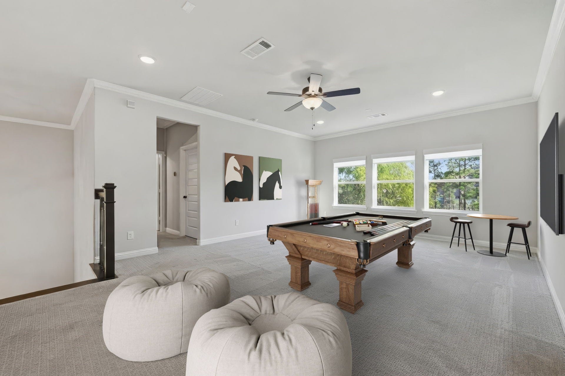 5595 Fallen Antler Drive, Spring, TX 77386 Virtually Staged Game Room