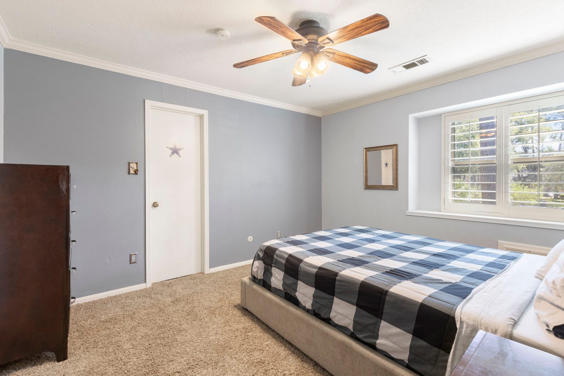 8202 Forest Ridge Road, Spring, TX 77379 One of four bedrooms upstairs.
