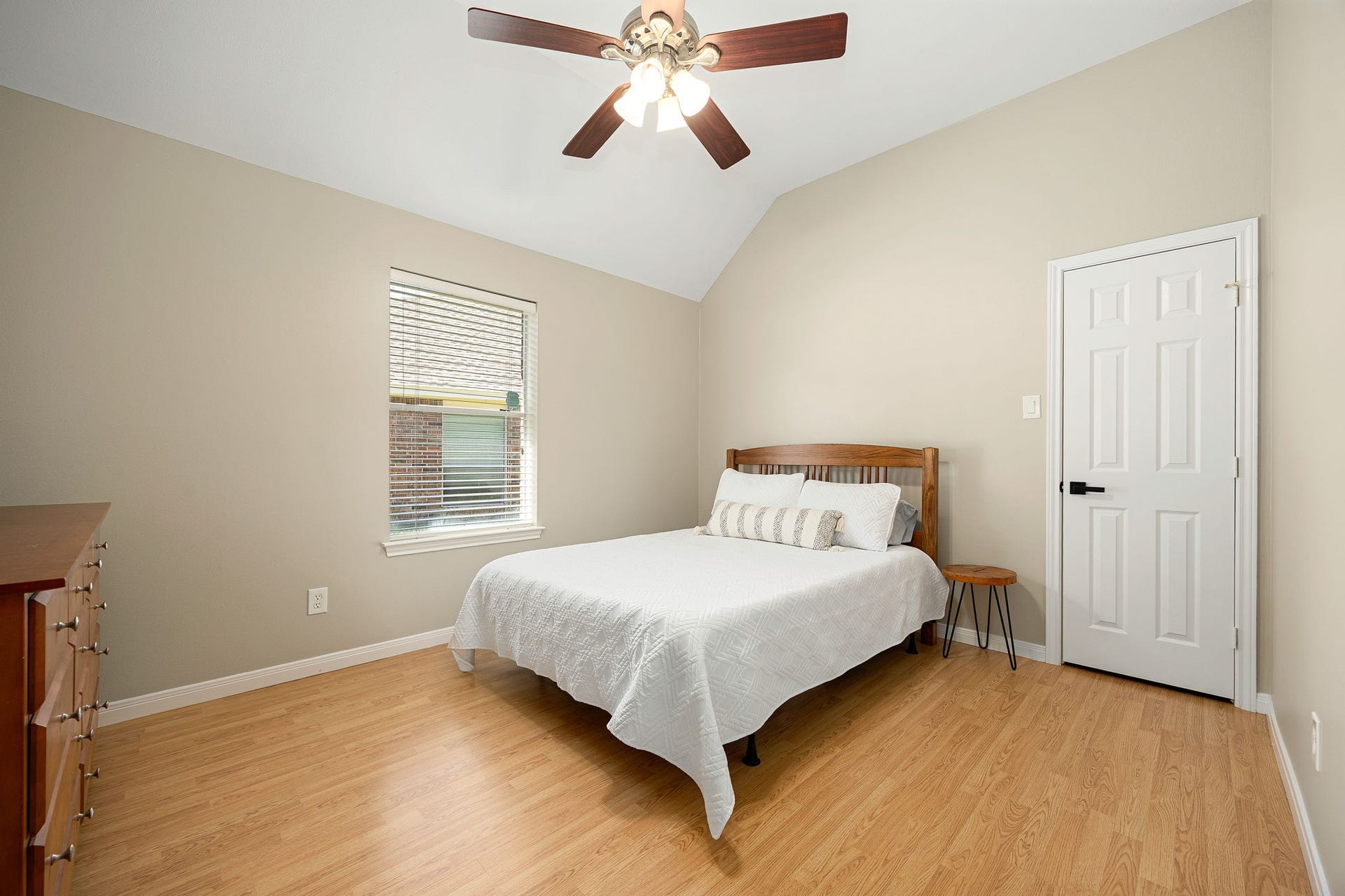 8327 E Copper Village Drive, Houston, TX 77095 The 3rd bedroom provides a comfortable retreat with ample closet space, ideal for family or visiting guests.