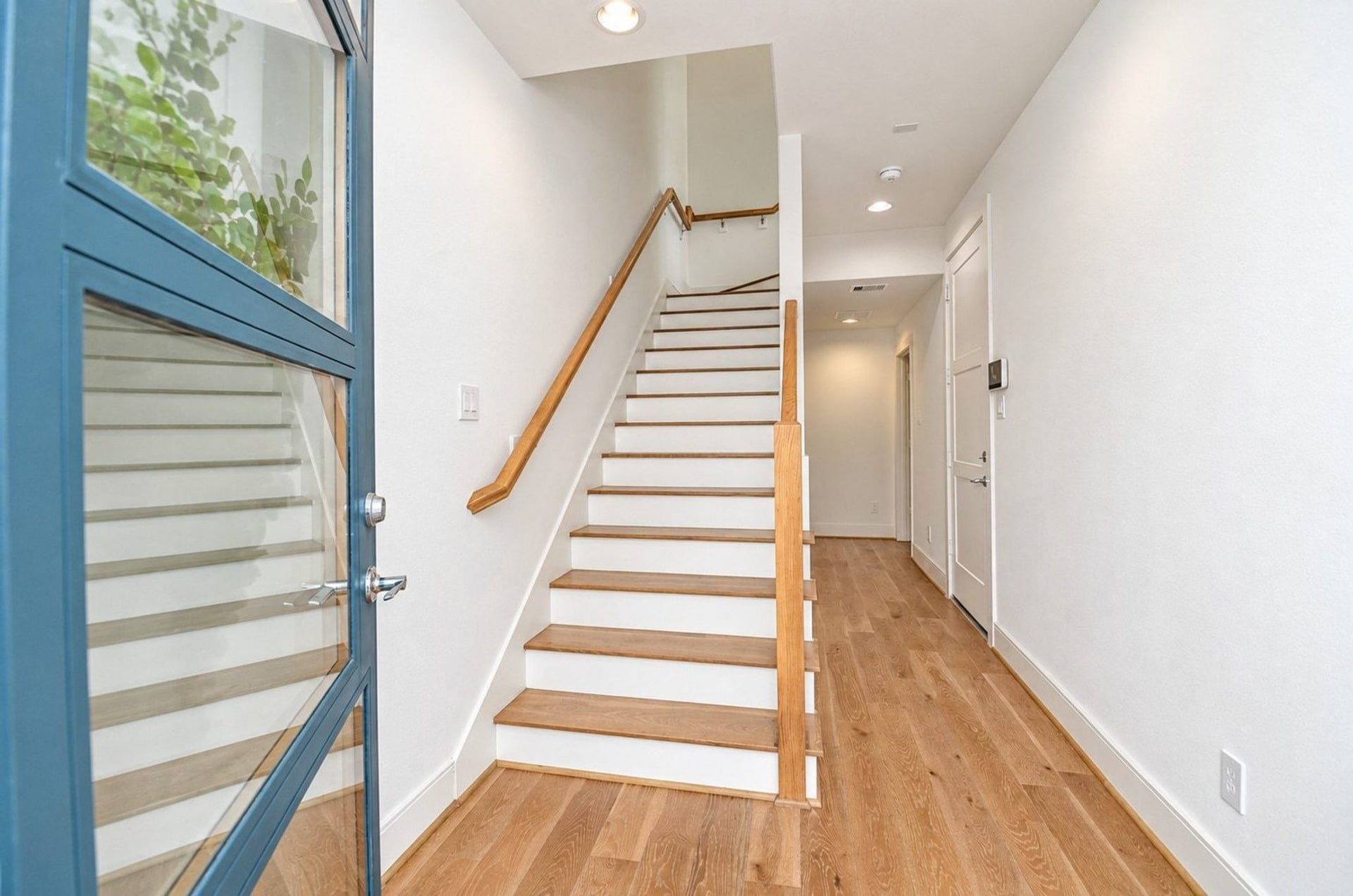 2414 Canal Street, #A, Houston, TX 77003 Entry and hallway to garage and first floor bedroom.