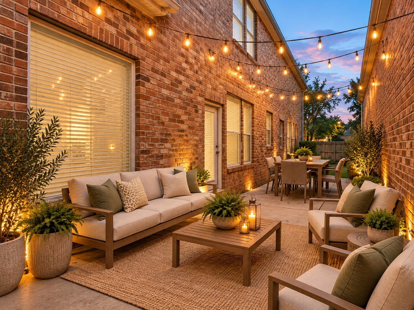 3134 Old Masters Drive, Sugar Land, TX 77479 Back courtyard area - add some edison lights and make this the perfect place to relax or entertain. *Virtually Staged