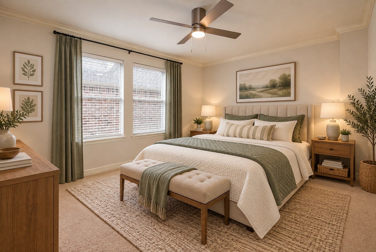 3134 Old Masters Drive, Sugar Land, TX 77479 Bedroom #4 upstairs - perfect for guests. *Virtually Staged