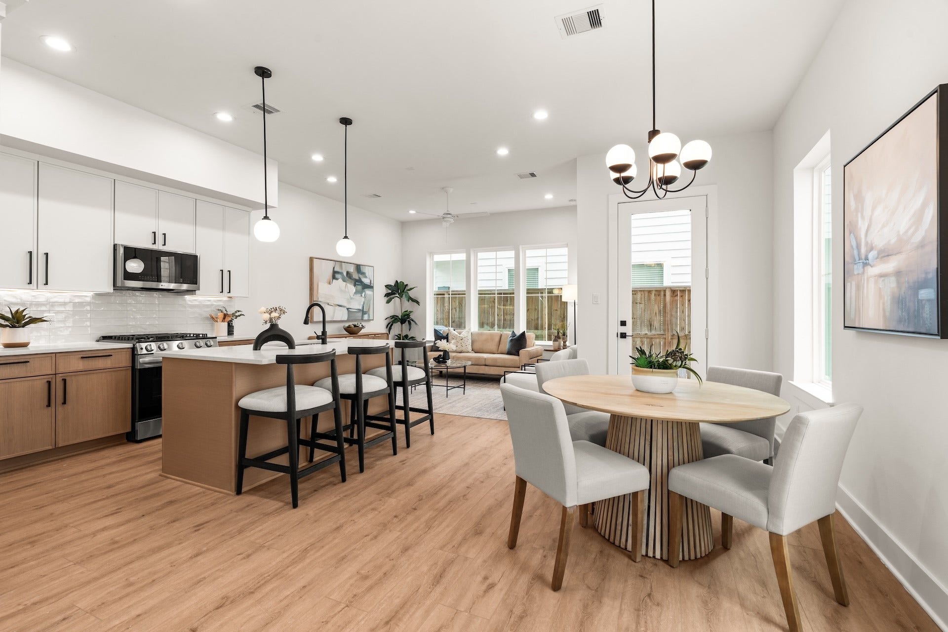 Expansive main-floor layout designed for effortless living, dining, and entertaining.