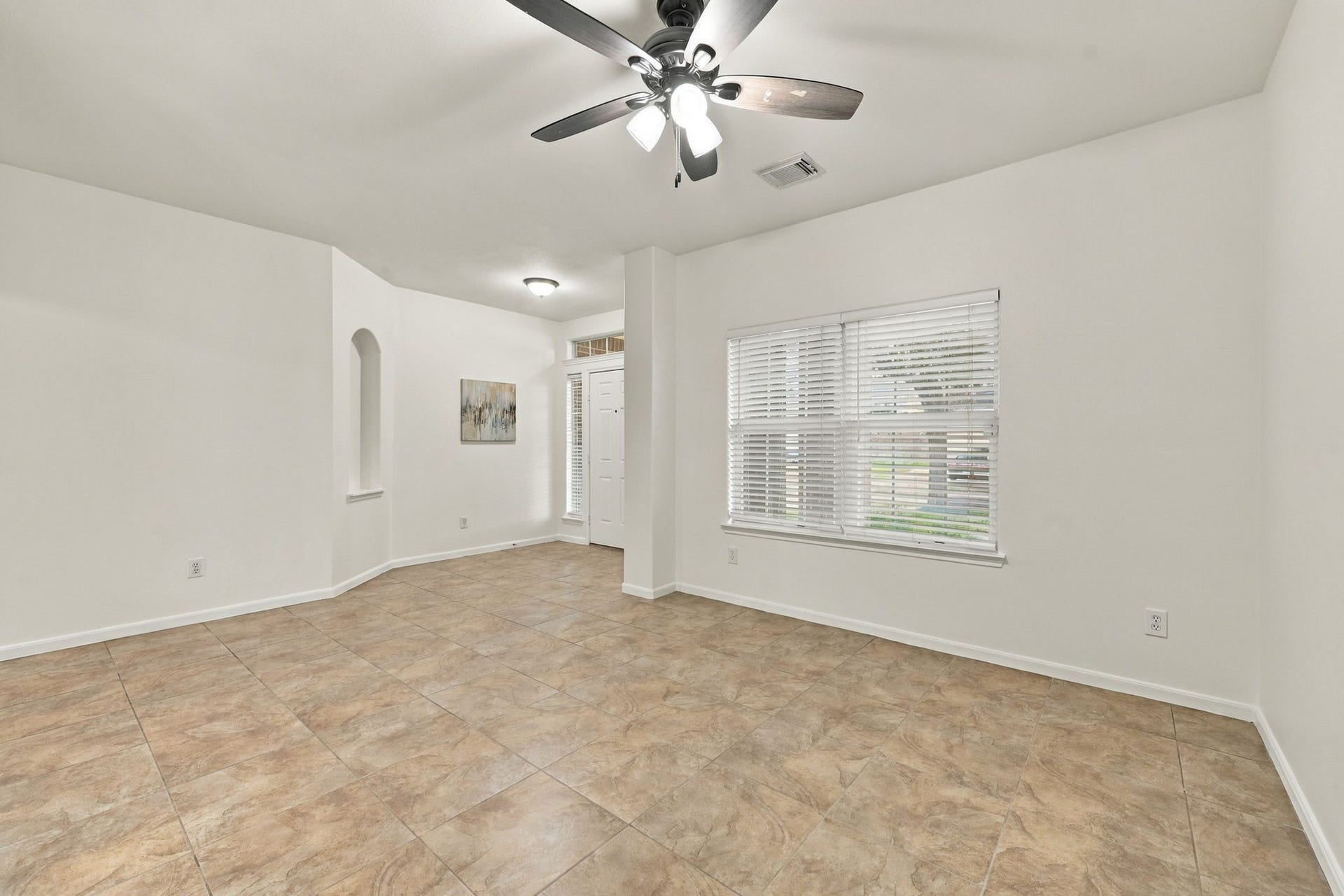 Located just off the Foyer, this versatile space is perfect for family dinners and entertaining or can easily be transformed into a private Home office for the executive in the family.