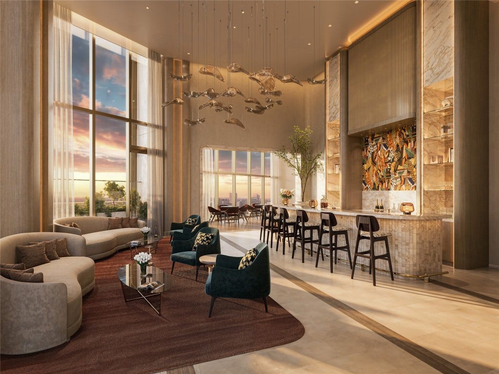 102 Asbury Street, #3101, Houston, TX 77007 On level 9, the Legacy Lounge is available to residents for their less formal gatherings with dining and bar capabilities.