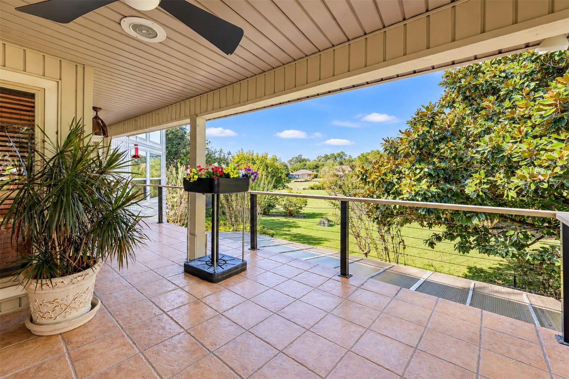 One of several back decks.