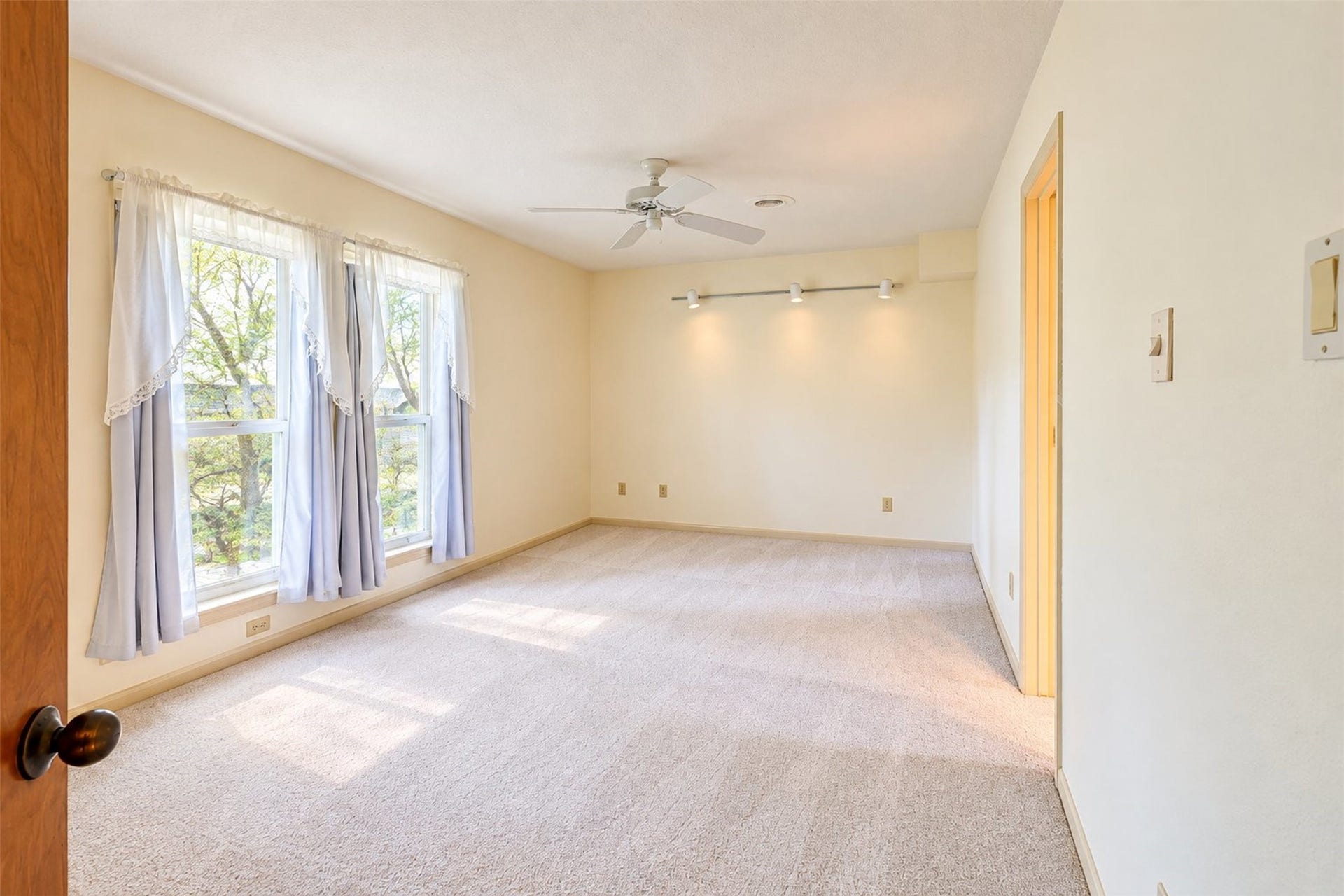One of three secondary bedrooms on ground floor.