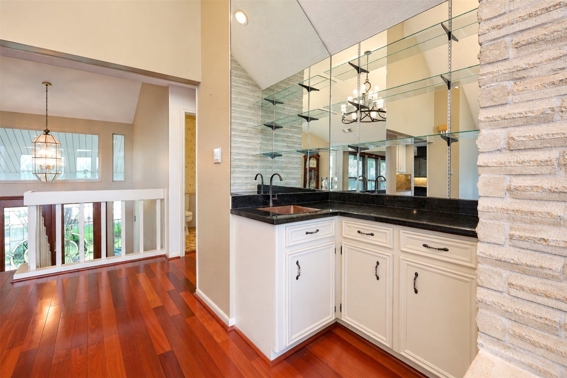 Wet bar upstairs