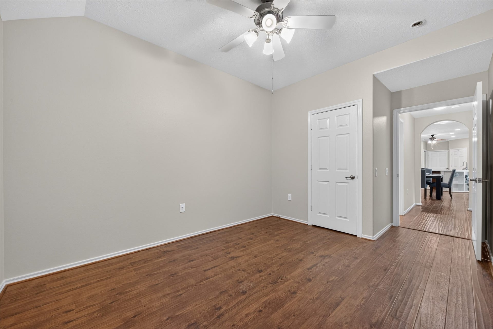 Your guests will enjoy the privacy of the thoughtful layout and close proximity to a full secondary bathroom.