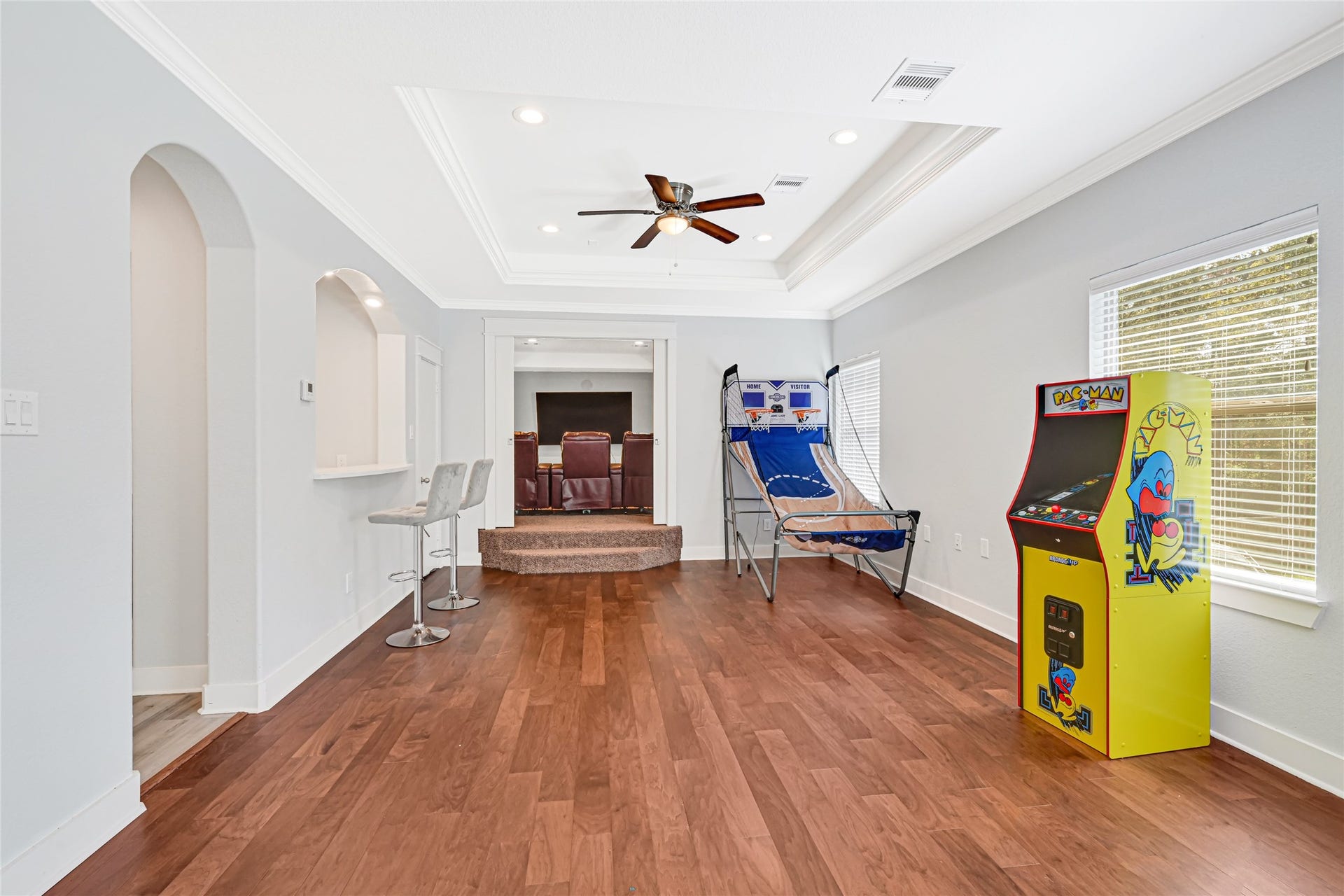 4210 Hidden Winds Drive, Spring, TX 77386 An additional angle of the upstairs game room showcases its generous layout for recreation and entertaining.