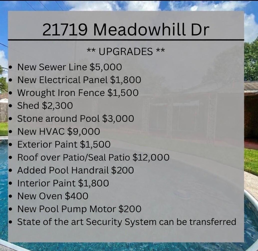 21719 Meadowhill Drive, Spring, TX 77388 21719 Meadowhill Drive, Spring, TX 77388