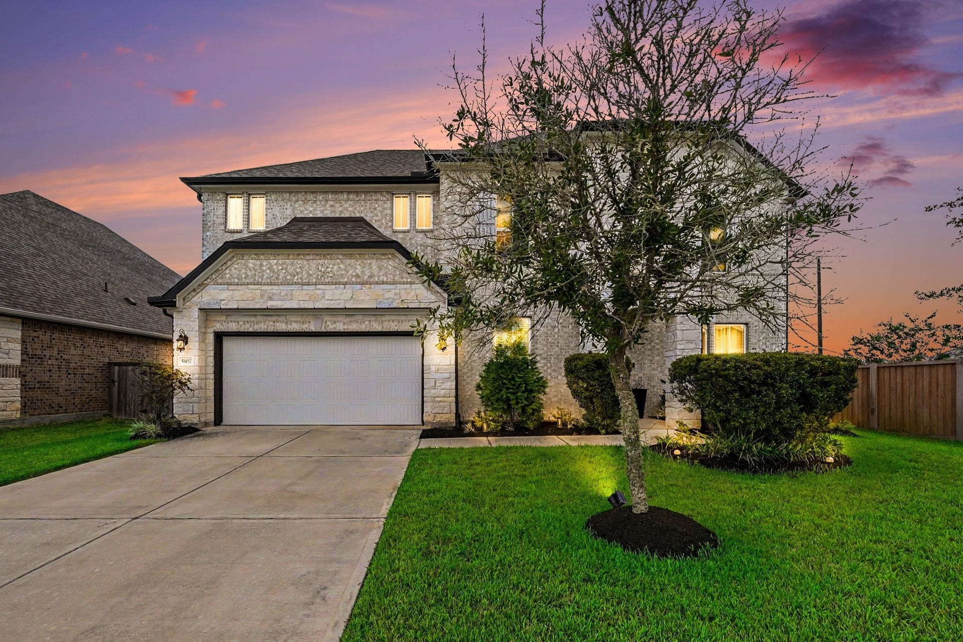 5107 Autumn Hills Trail, Pearland, TX 77584 Exceptional From the Curb Architectural details, a beautifully maintained exterior, and polished landscaping showcase the home's upscale presence before you ever step through the door.