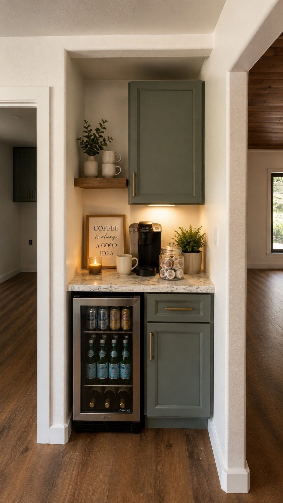 2109 County Road 353, Brazoria, TX 77422 AI RENDERING OF STAGED COFFEE BAR