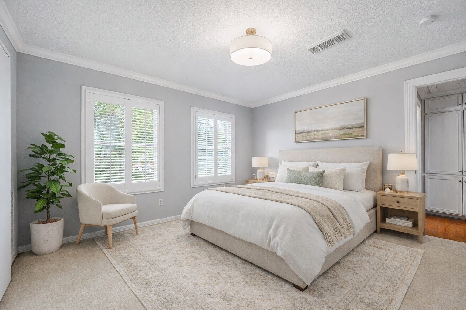 2111 N Galveston Avenue, Pearland, TX 77581 Virtual Staging Concept. This virtually staged image demonstrates possible furnishing and layout options for the space.