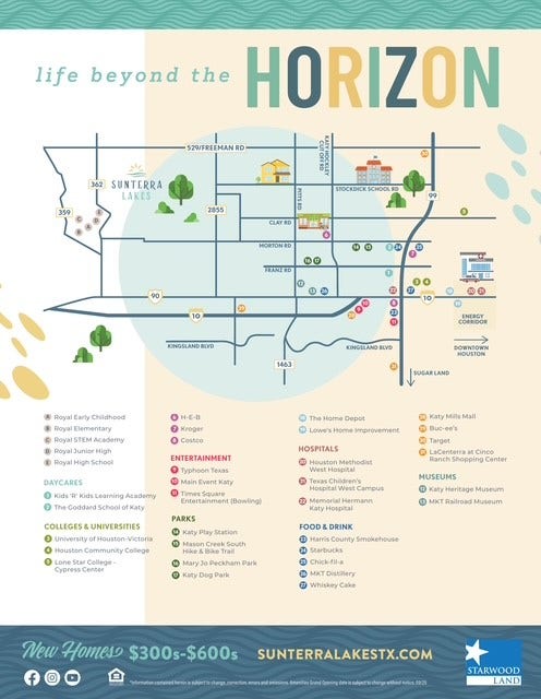 Sunterra Horizon map