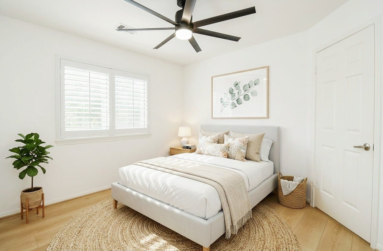 Second bedroom. Virtually staged