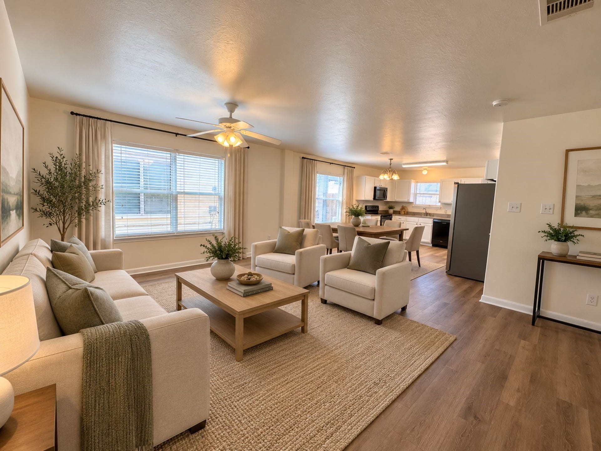 19408 Dry Canyon Court, Katy, TX 77449 Open Concept to Entrance Virtual Staging