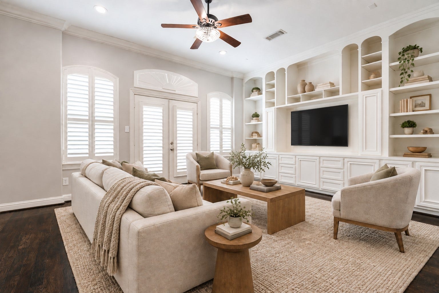 Picture slow mornings with coffee, lively evenings with friends, and a favorite place to unwind at the end of the day. This space was virtually staged to help you understand what it feels like to enjoy this space.