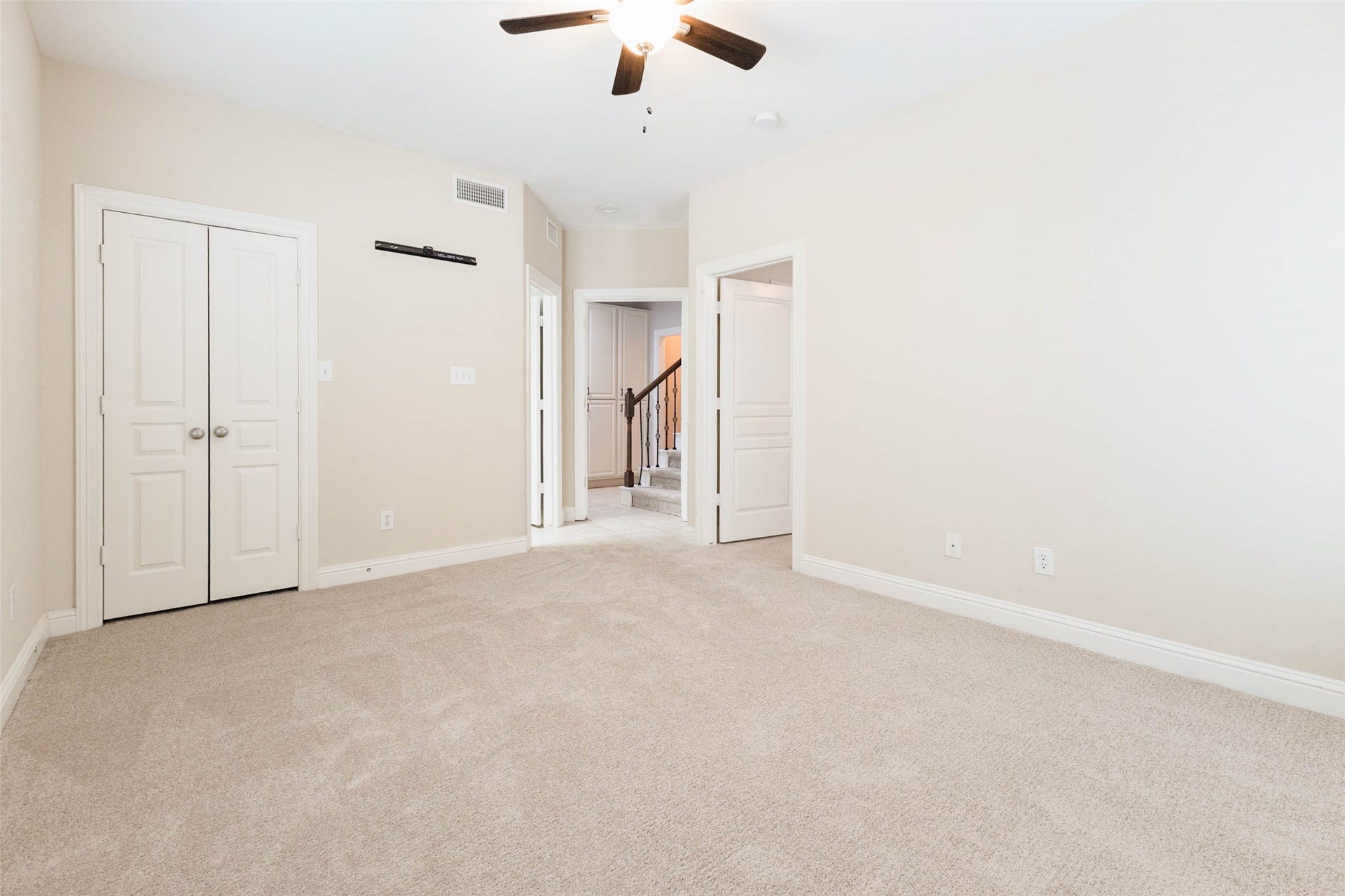 On the first floor there is a garage, game room, full bathroom, one extra bedroom, multiple storage cabinets and 2 closets!