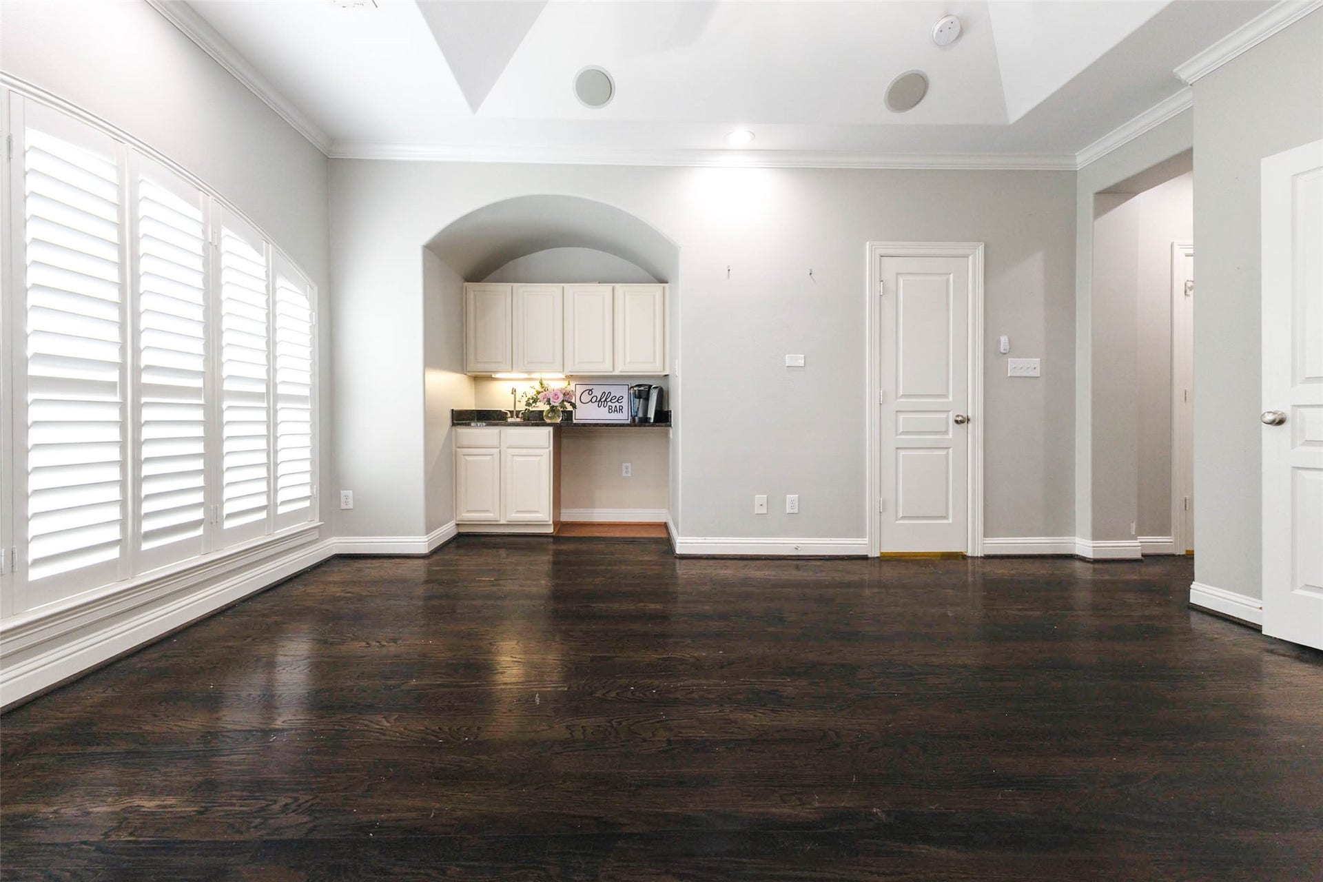 Love waking up to the smell of fresh brewed coffee in the Mornings? You'll love this Primary bedroom so much you might never want to leave. (Space for big mini fridges)