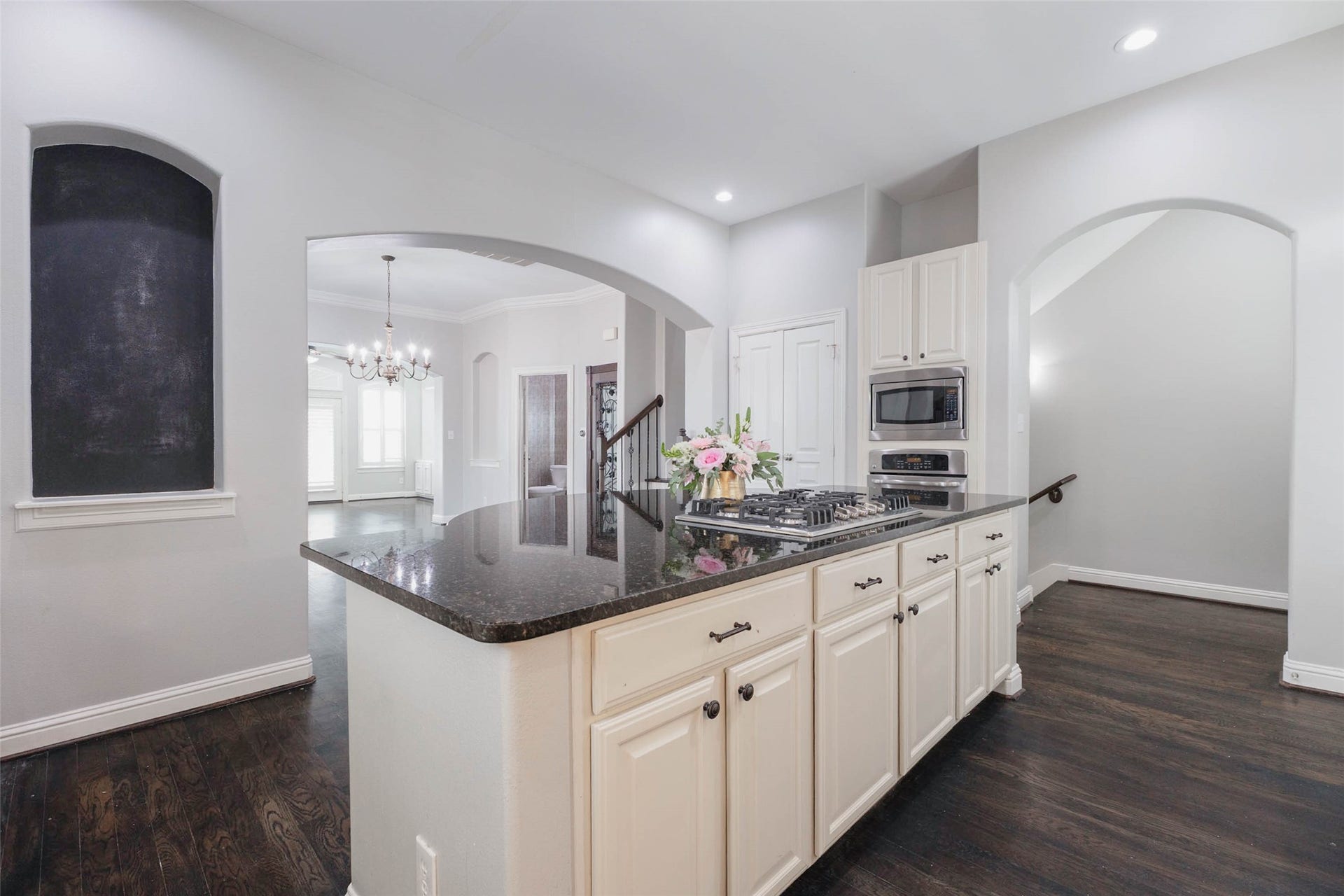 Leave a sweet note, share the weeks plans, or welcome friends in with a little message of your own. You'll feel right at home from the moment you walk in the door! This doorway (on the right) takes you to the first floor.