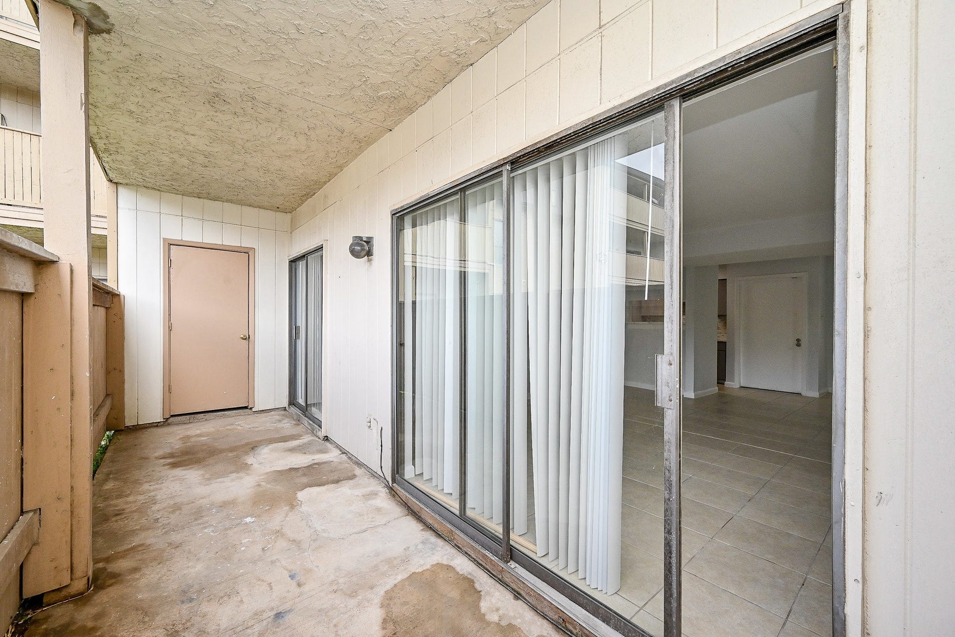 8427 Hearth Drive Drive, #2, Houston, TX 77054 Nice, covered patio with outside storage closet