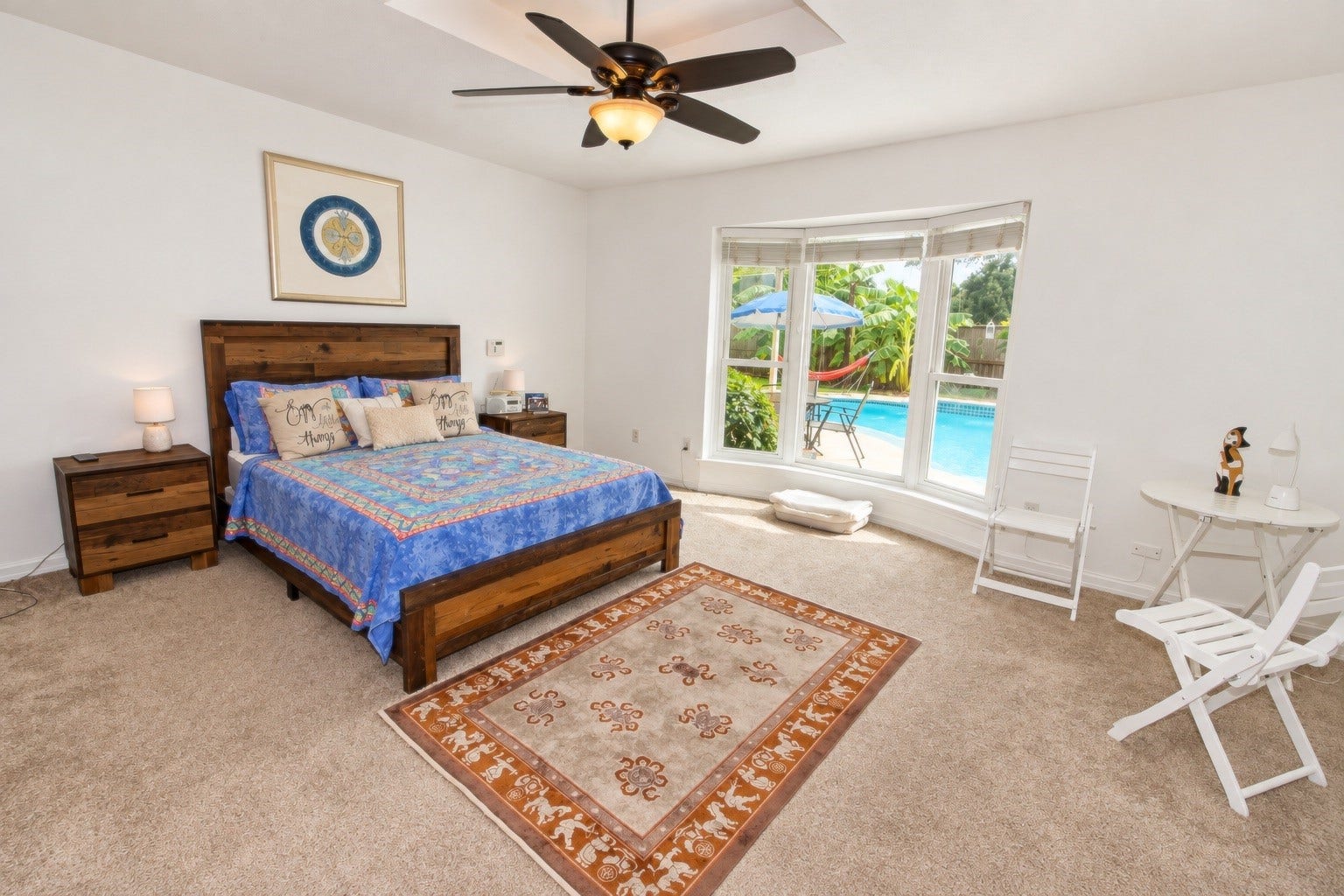 13767 Greywood Drive, Sugar Land, TX 77498 Primary bedroom over looking the backyard