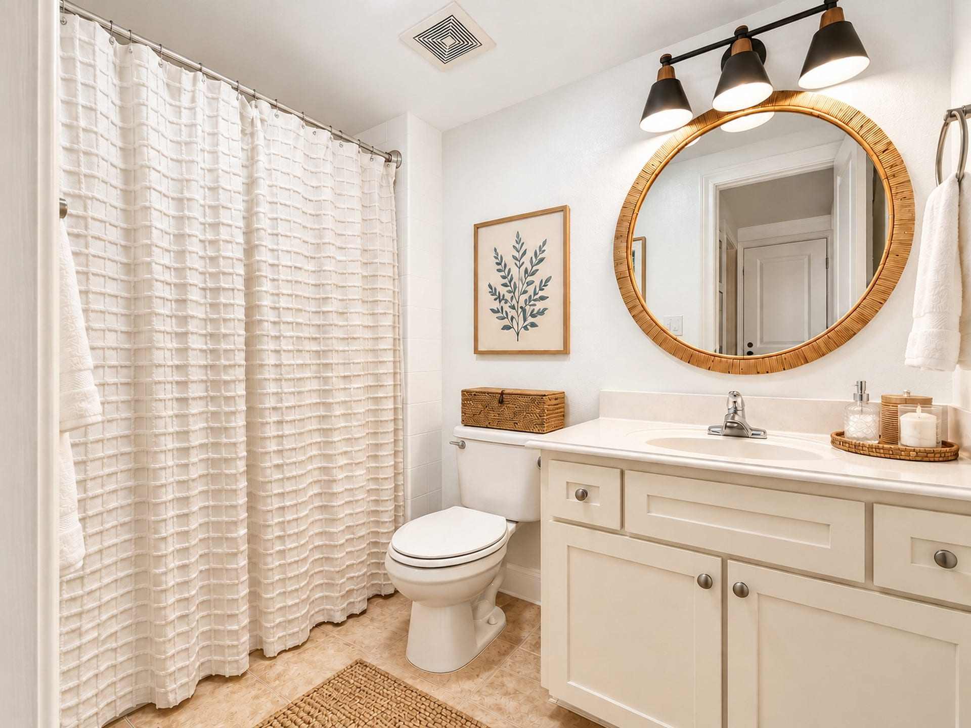 54 Riva Row, The Woodlands, TX 77380 Ensuite bathroom on the 3rd floor.
