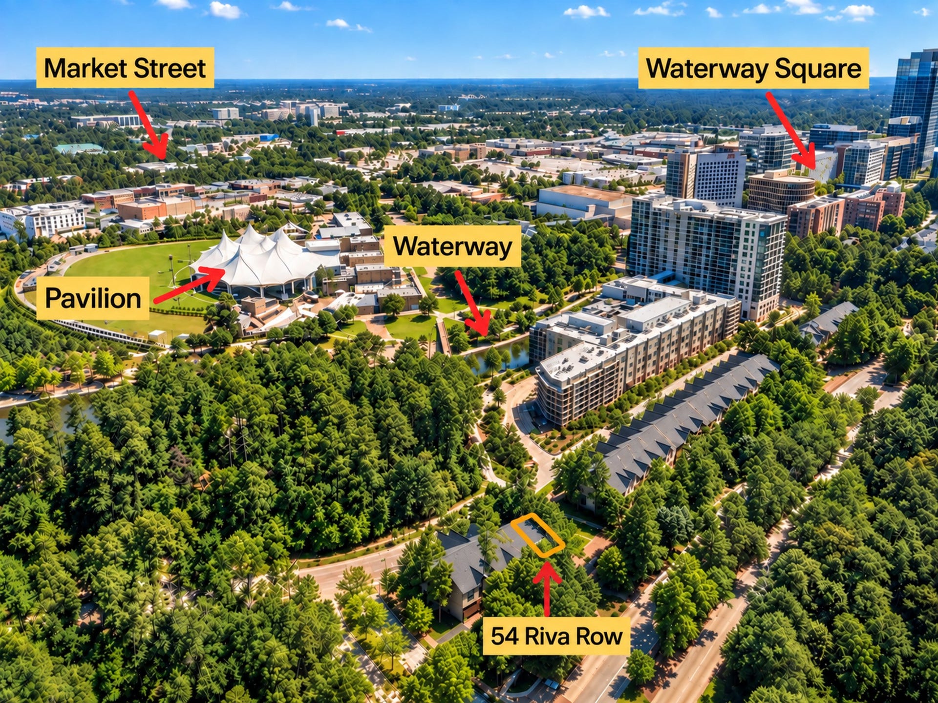 54 Riva Row, The Woodlands, TX 77380 This home is in walking distance to all the amenities The Woodlands has to offer.