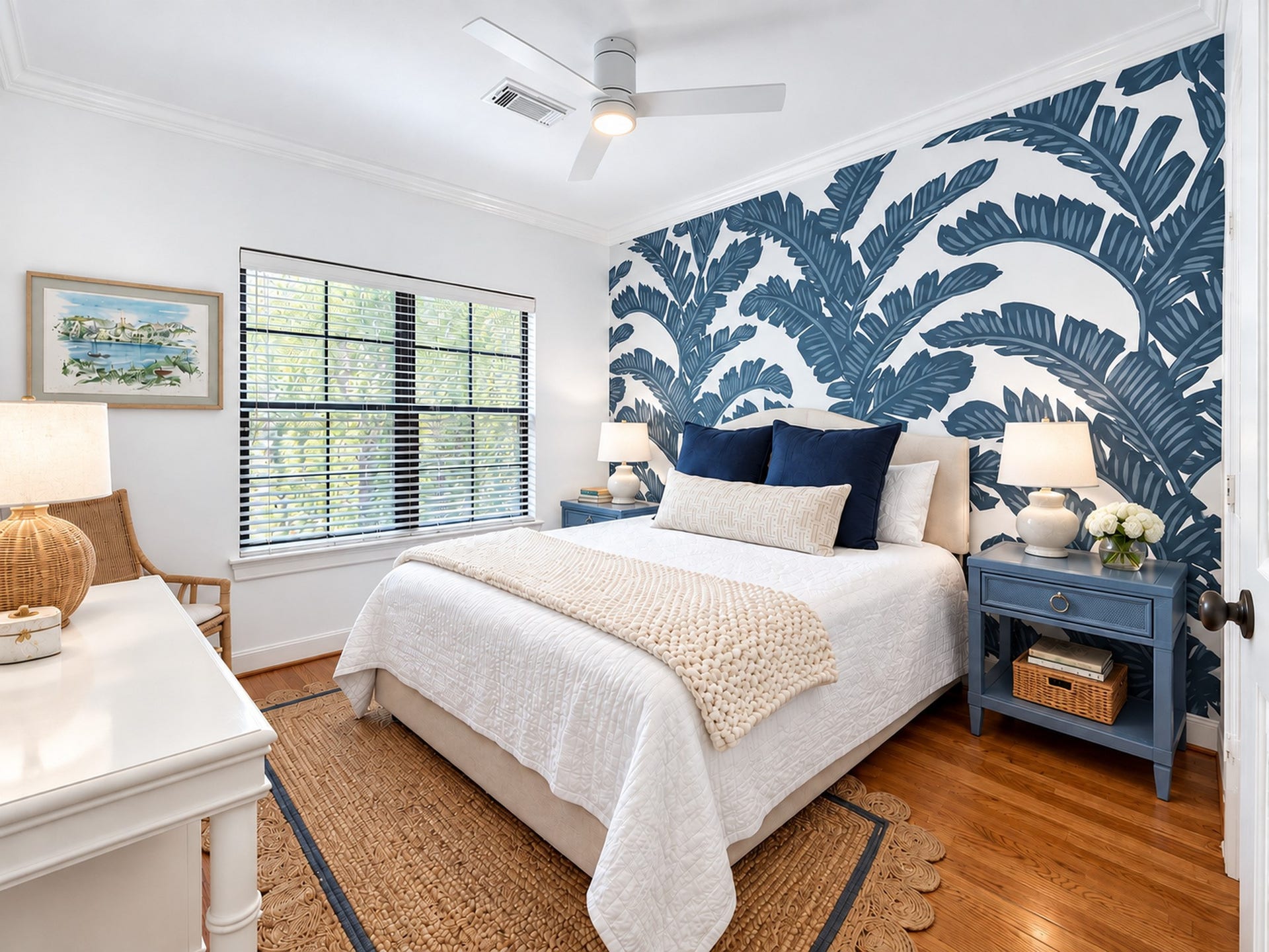 54 Riva Row, The Woodlands, TX 77380 Bedroom 3 has a festive flare