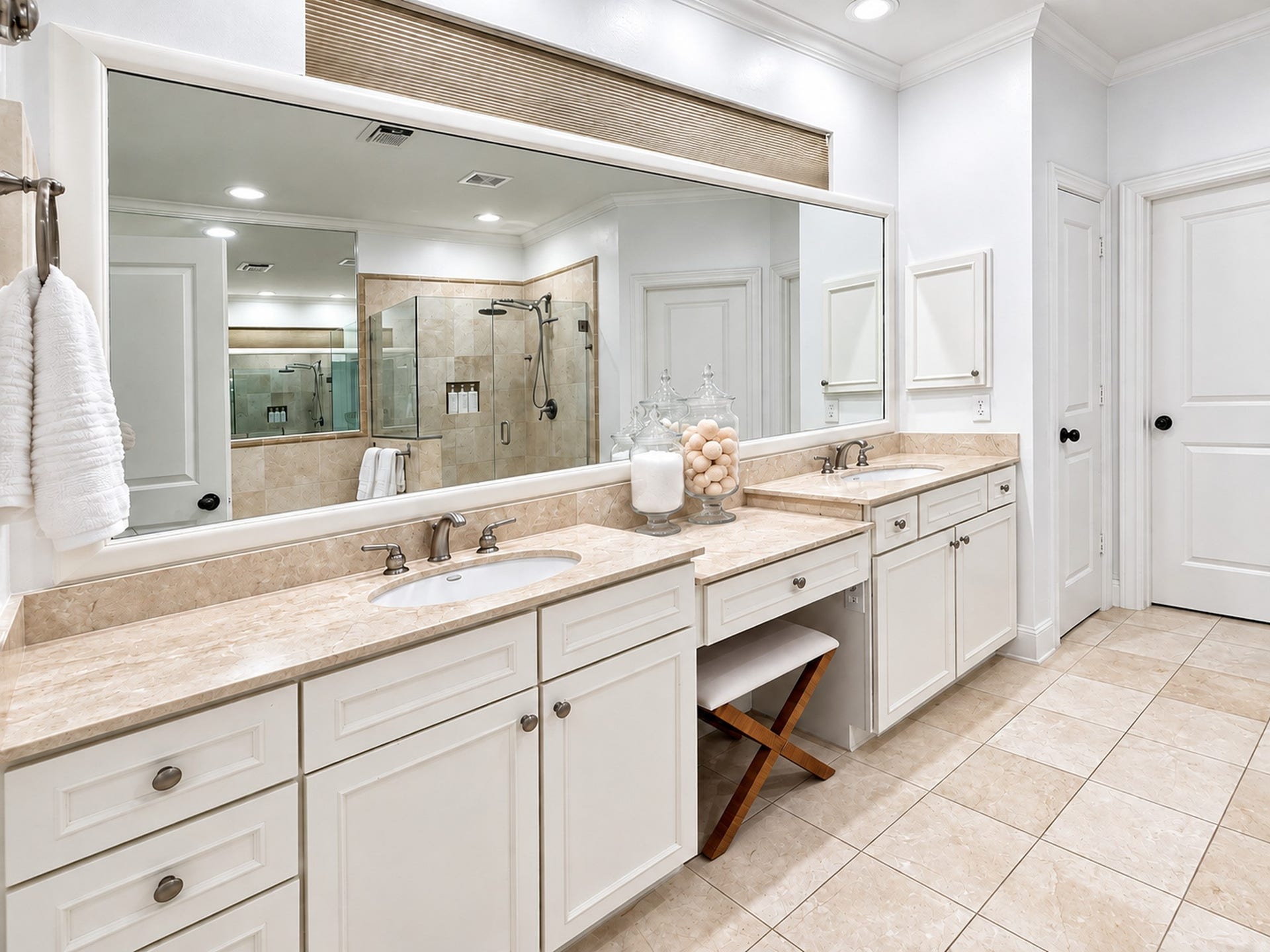 54 Riva Row, The Woodlands, TX 77380 His & Her Closets have been nicely updated