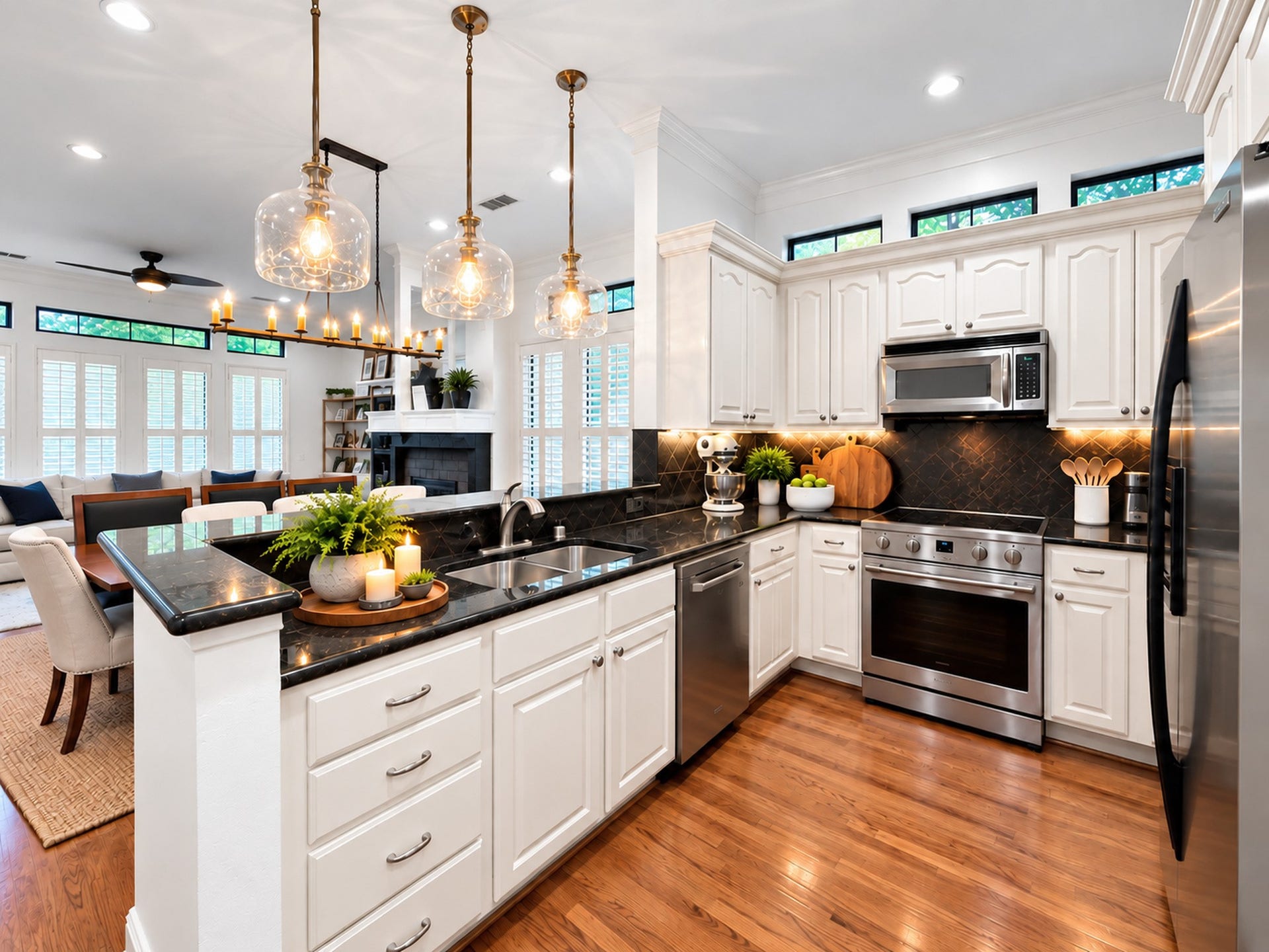 54 Riva Row, The Woodlands, TX 77380 Sparkeling Kichen is fresh and inviting