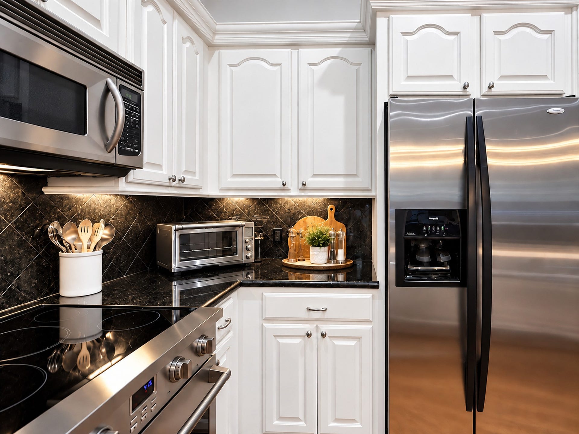 54 Riva Row, The Woodlands, TX 77380 Refrigerator will convey with the home.