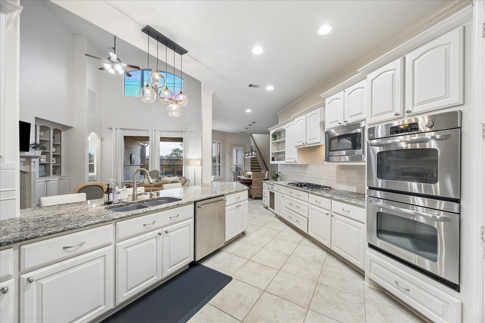 The large kitchen was updated by the sellers.