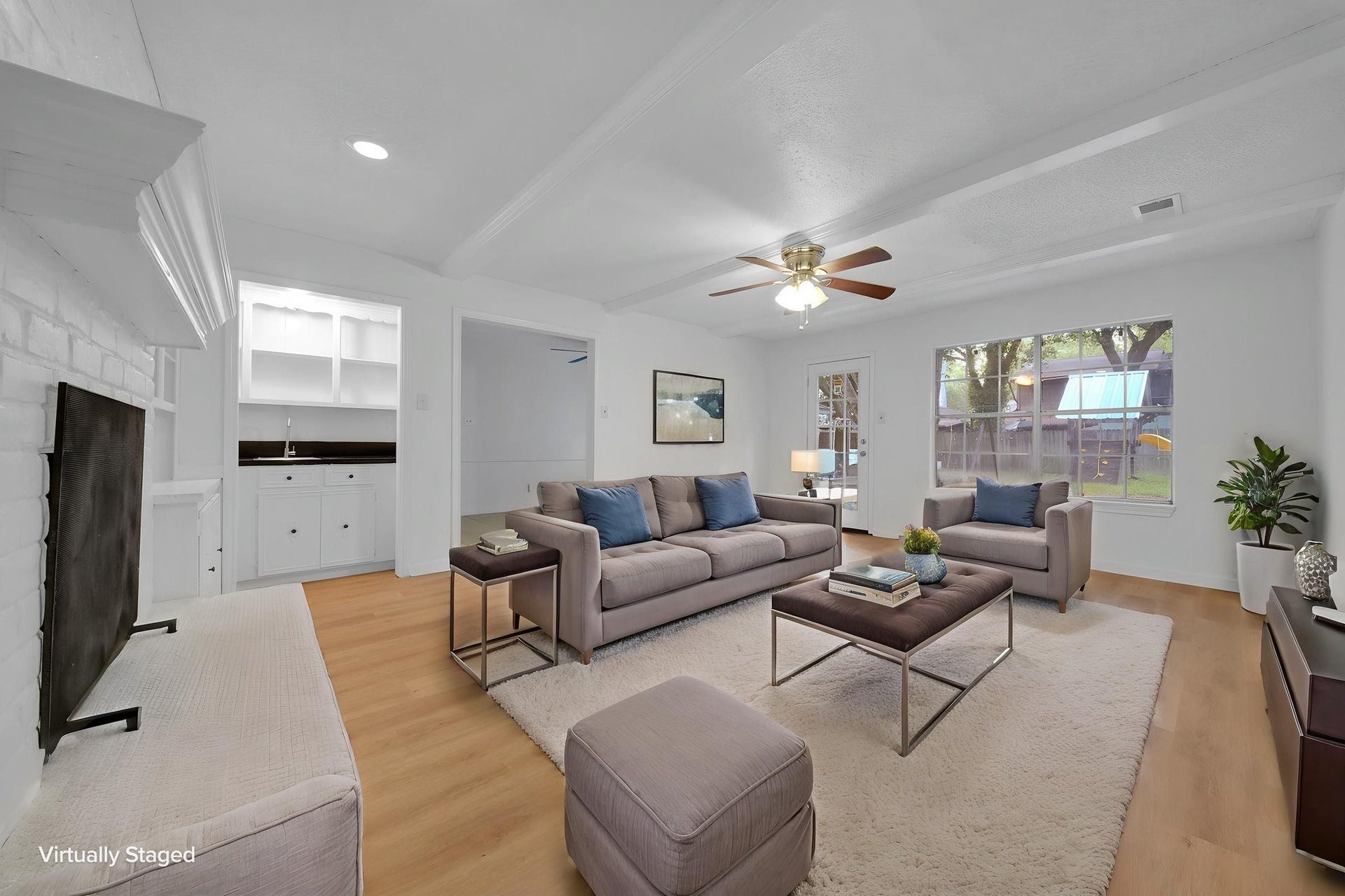 Living Room Virtually staged