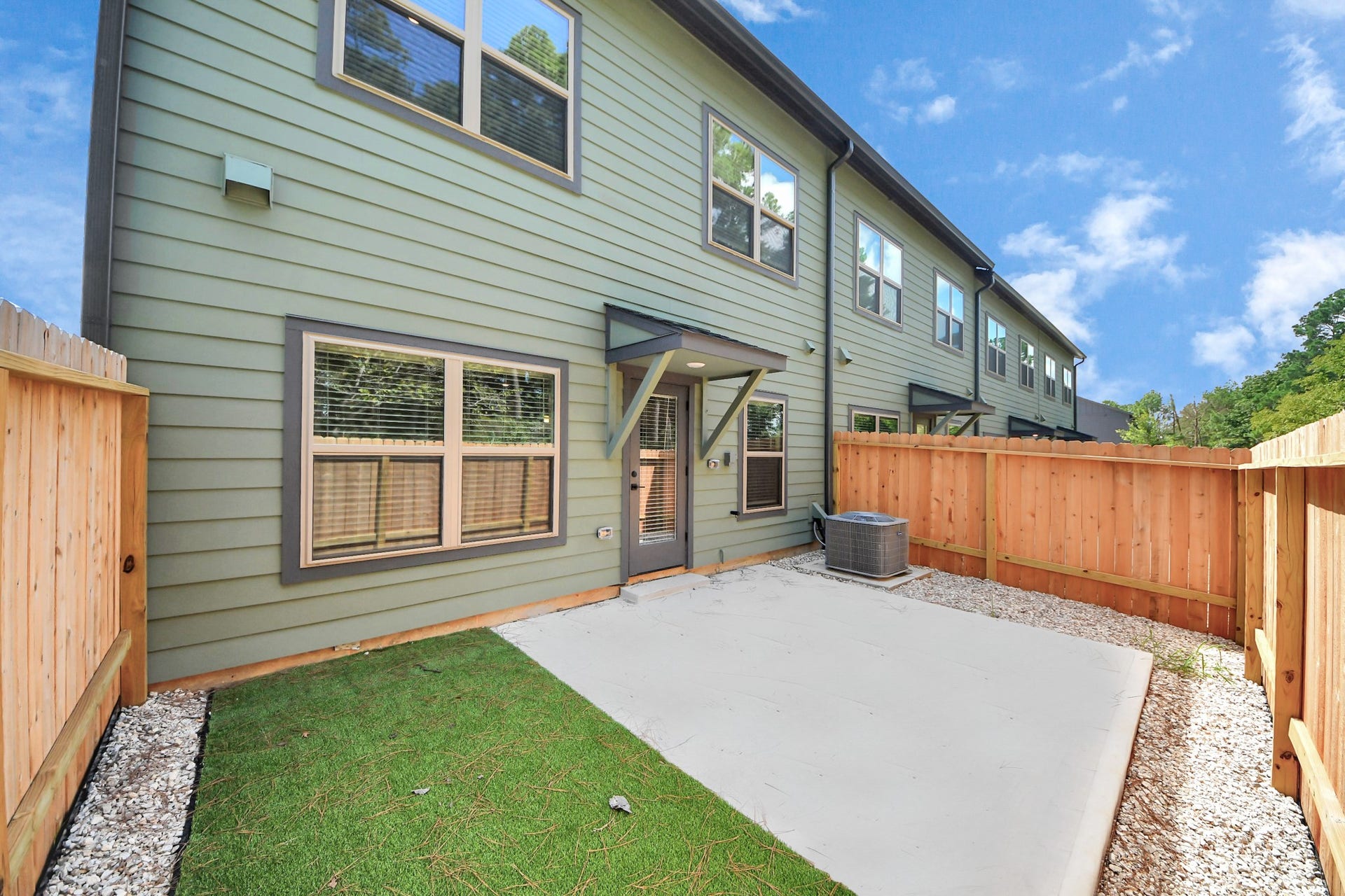 7711 Longmire Road, #199, Conroe, TX 77304 Welcome to an exclusive Gated Resort Style Community with a distinctive neighborhood feel that provides a maintenance free lifestyle.Nestled in Conroe offering 3 Bedrooms,2.5 baths Townhome,w/private back yard and Garage w/private driveway!