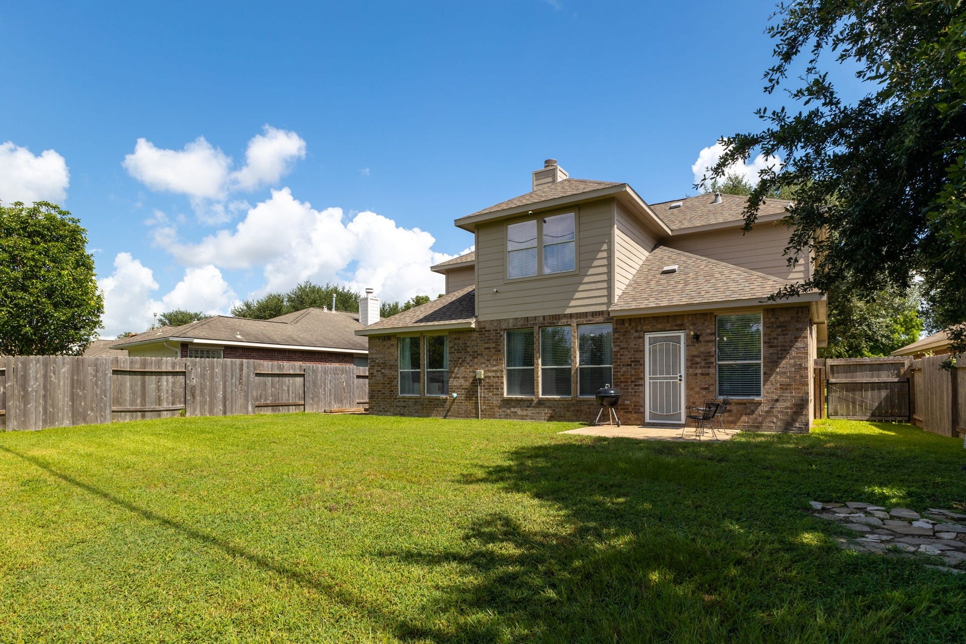17307 Thicket Hollow Lane, Cypress, TX 77429 The property offers privacy and ample outdoor space.