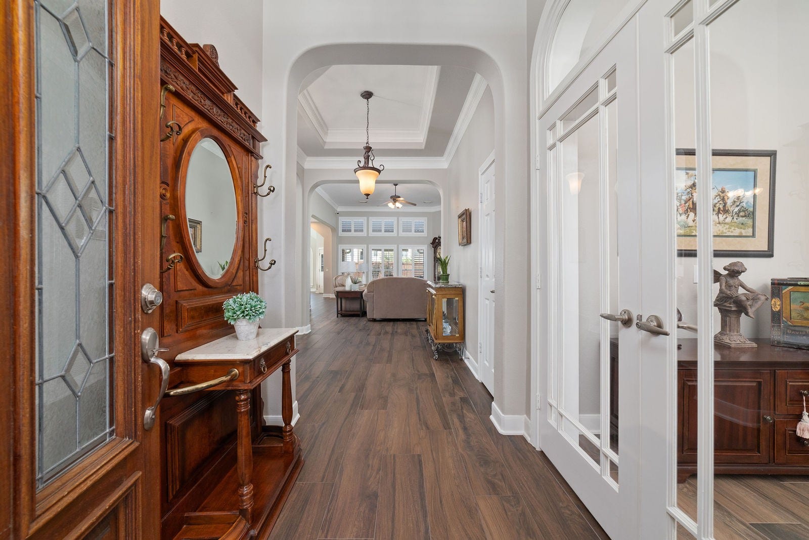 20611 Cypress Tree Lane, Spring, TX 77388 Looking from entry into home, office to the right
