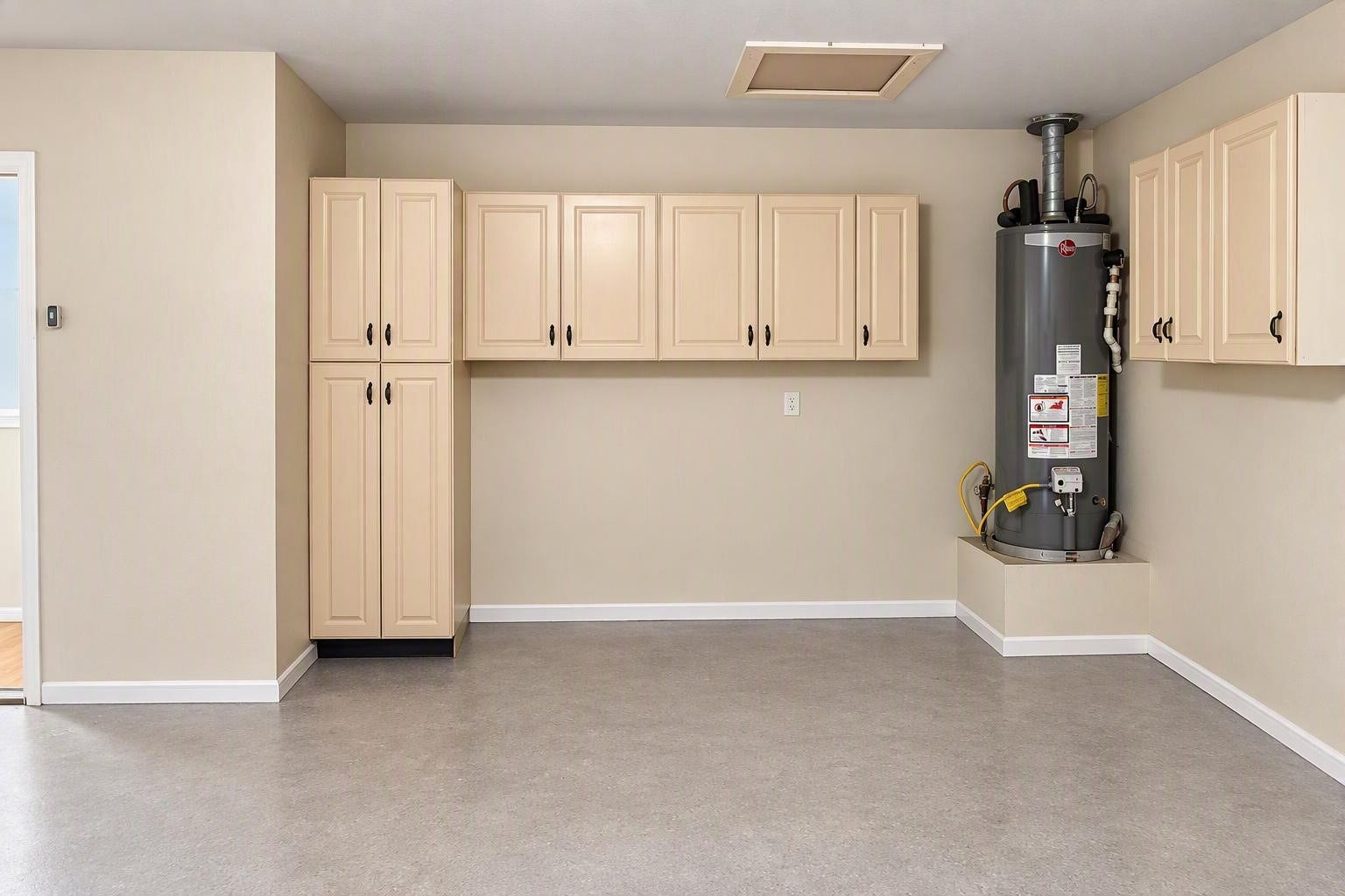6631 Inwood West Drive, Houston, TX 77088 extra garage storage and work space. Water Heater is 7 yeaars old