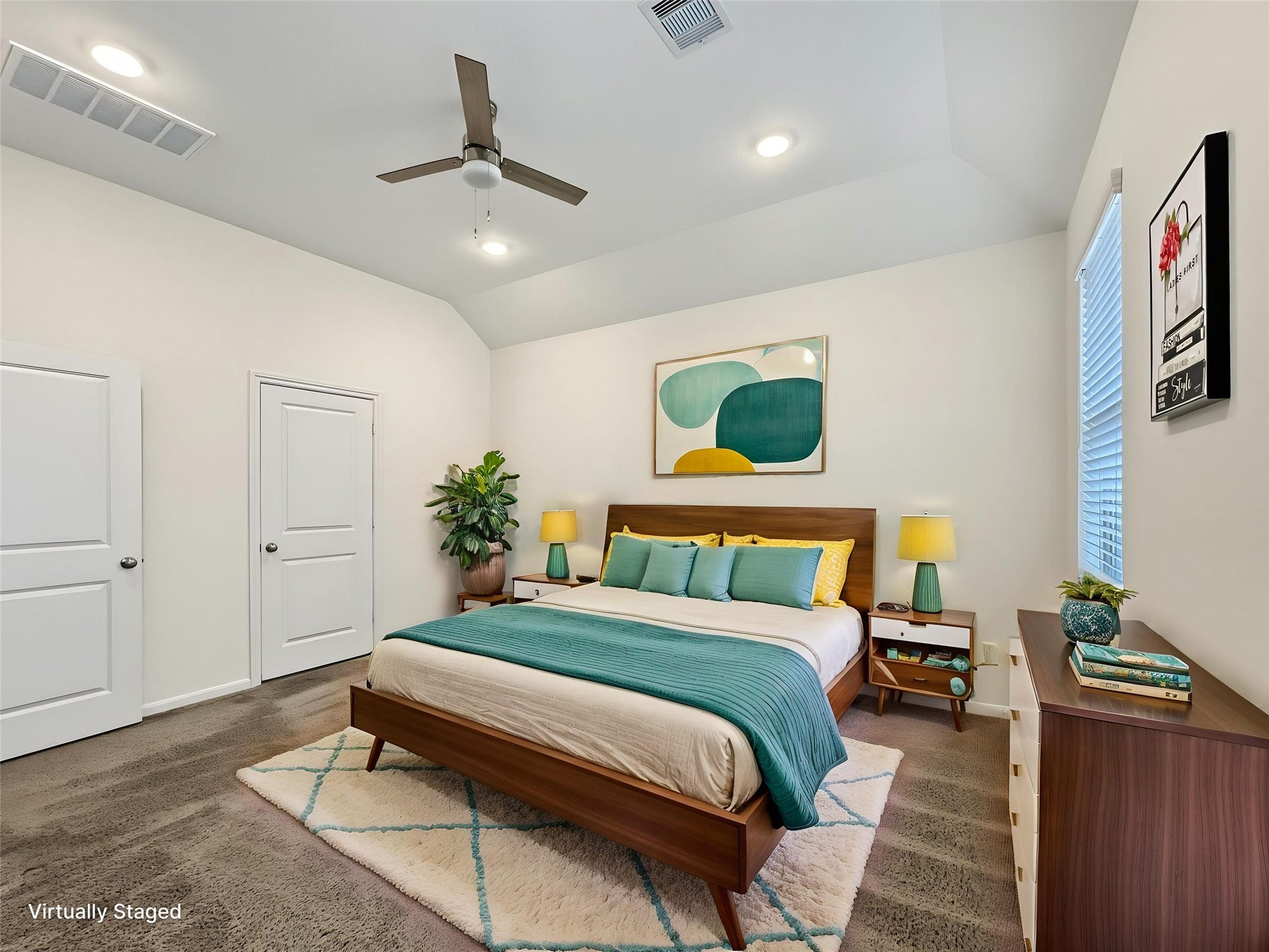 1423 Cecilia Vines Drive, Conroe, TX 77301 View of the primary bedroom virtually staged.