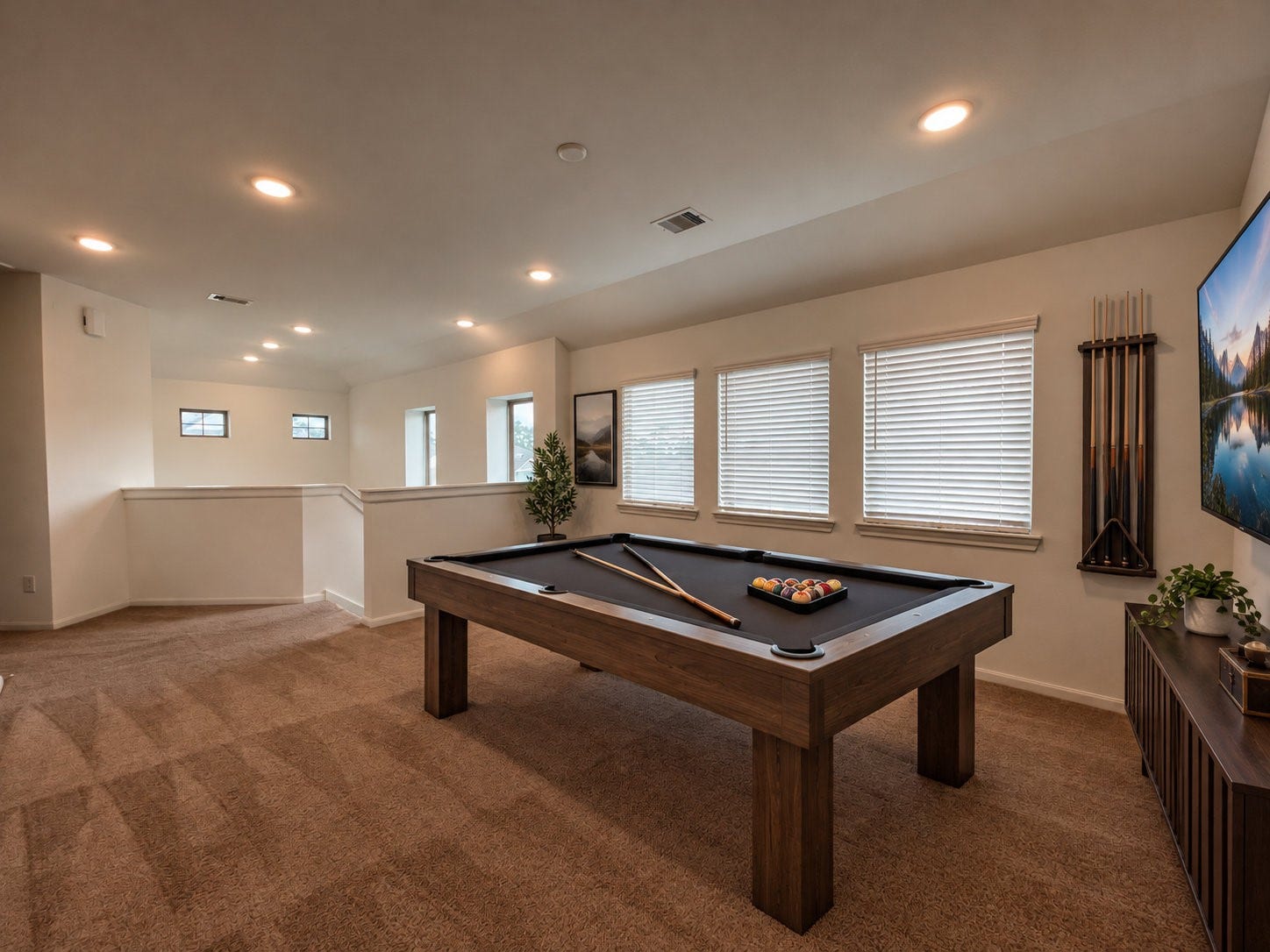 1423 Cecilia Vines Drive, Conroe, TX 77301 View of the virtually staged gameroom perfect for leisure.