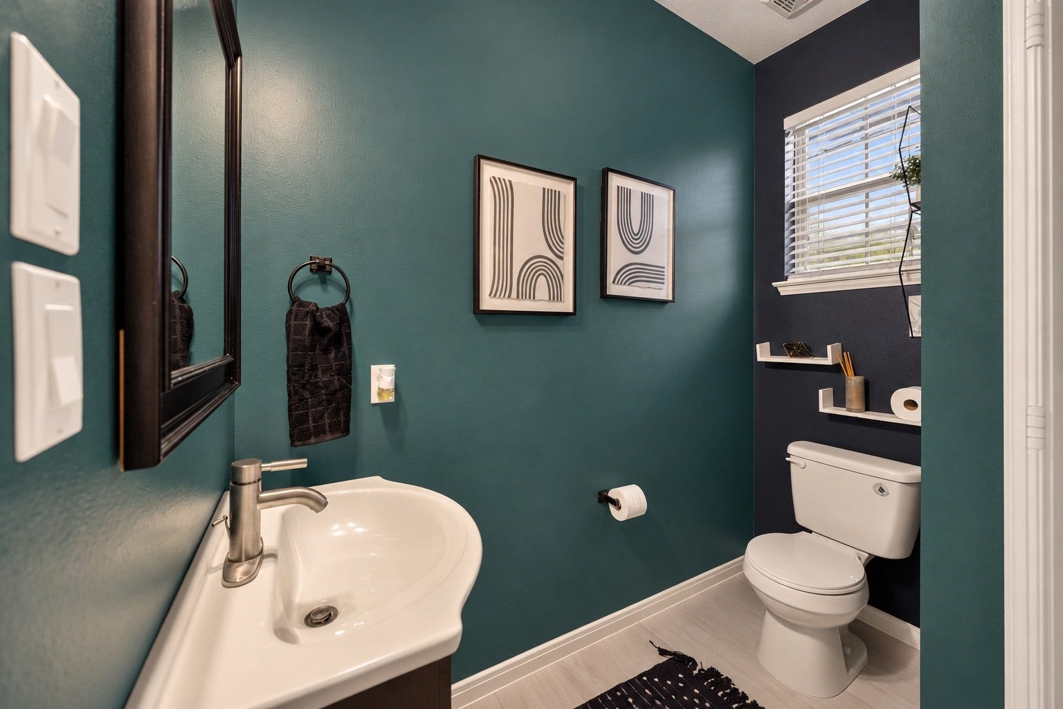 First floor half bath