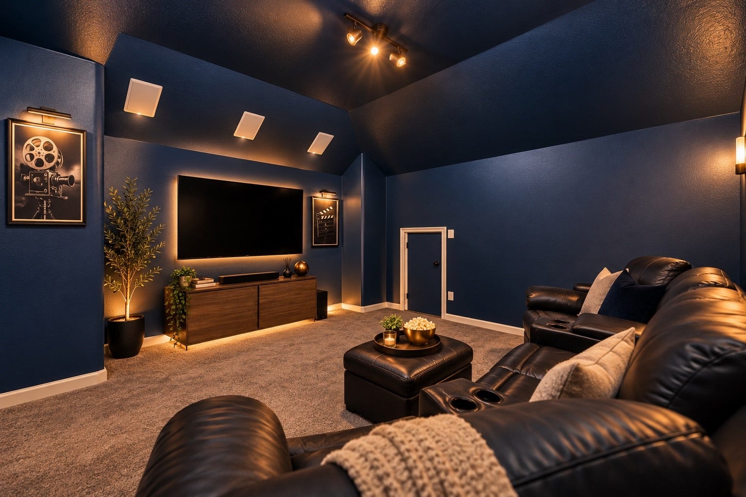 Home theater room (Image has been digitally enhanced)
