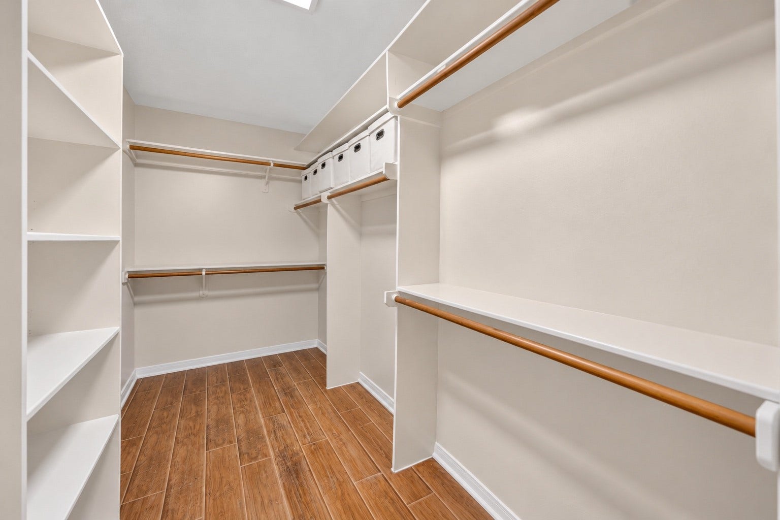 Digitally cleared primary closet