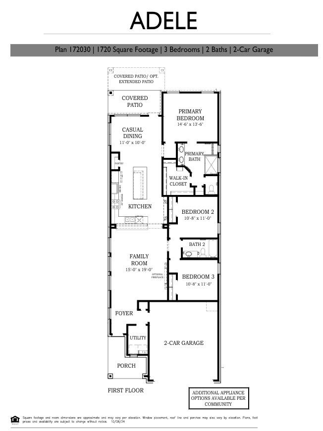 3911 Shorthorn Crossing, Richmond, TX 77469 Adele Floorplan
