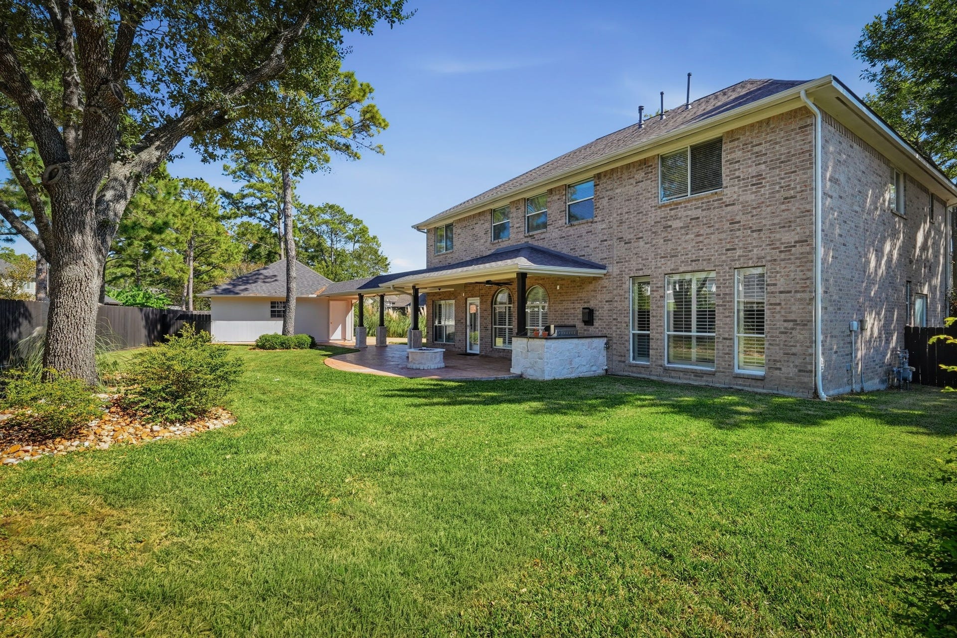 20210 Prim Pine Court, Cypress, TX 77433 Oversized backyard with plenty of room for a pool.