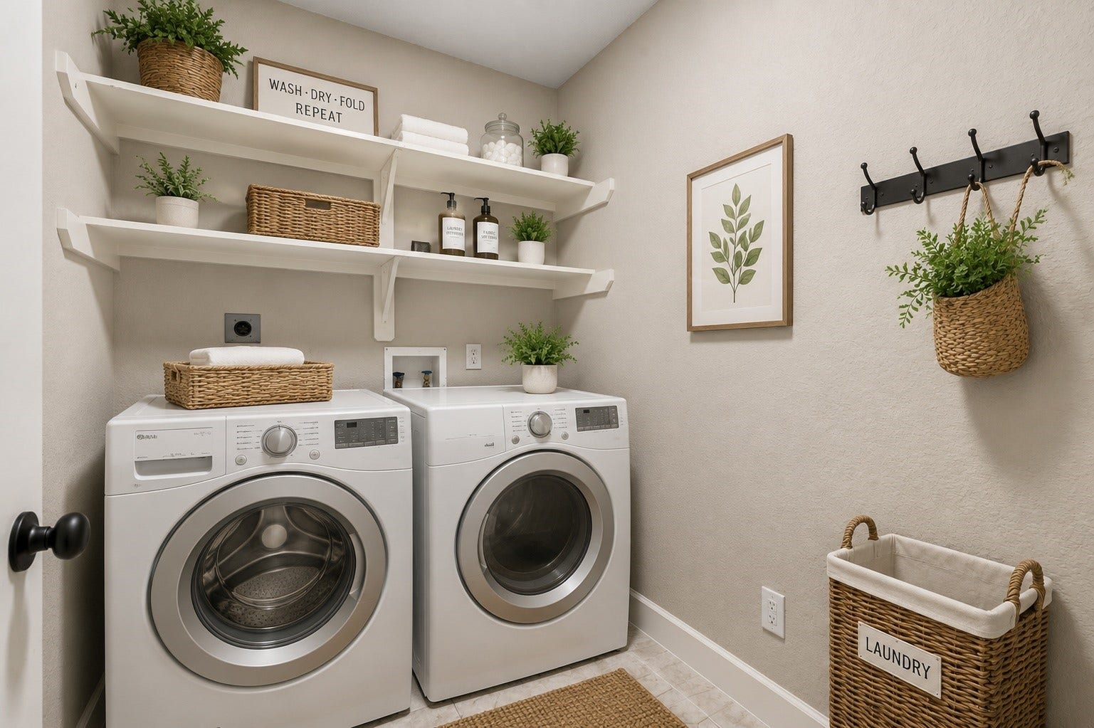 26853 Haileys Manor, Kingwood, TX 77339 Utility room virtually staged.