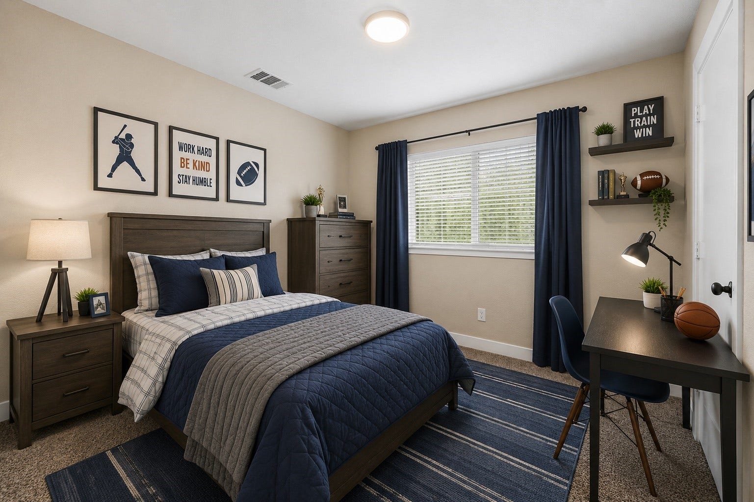 26853 Haileys Manor, Kingwood, TX 77339 Virtually staged secondary bedroom #2